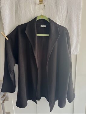 Analog Open-Front Black Blazer Jacket